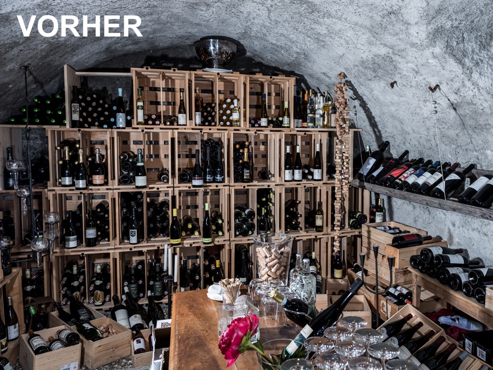 Weinkeller Restaurant Stiva Veglia VORHER