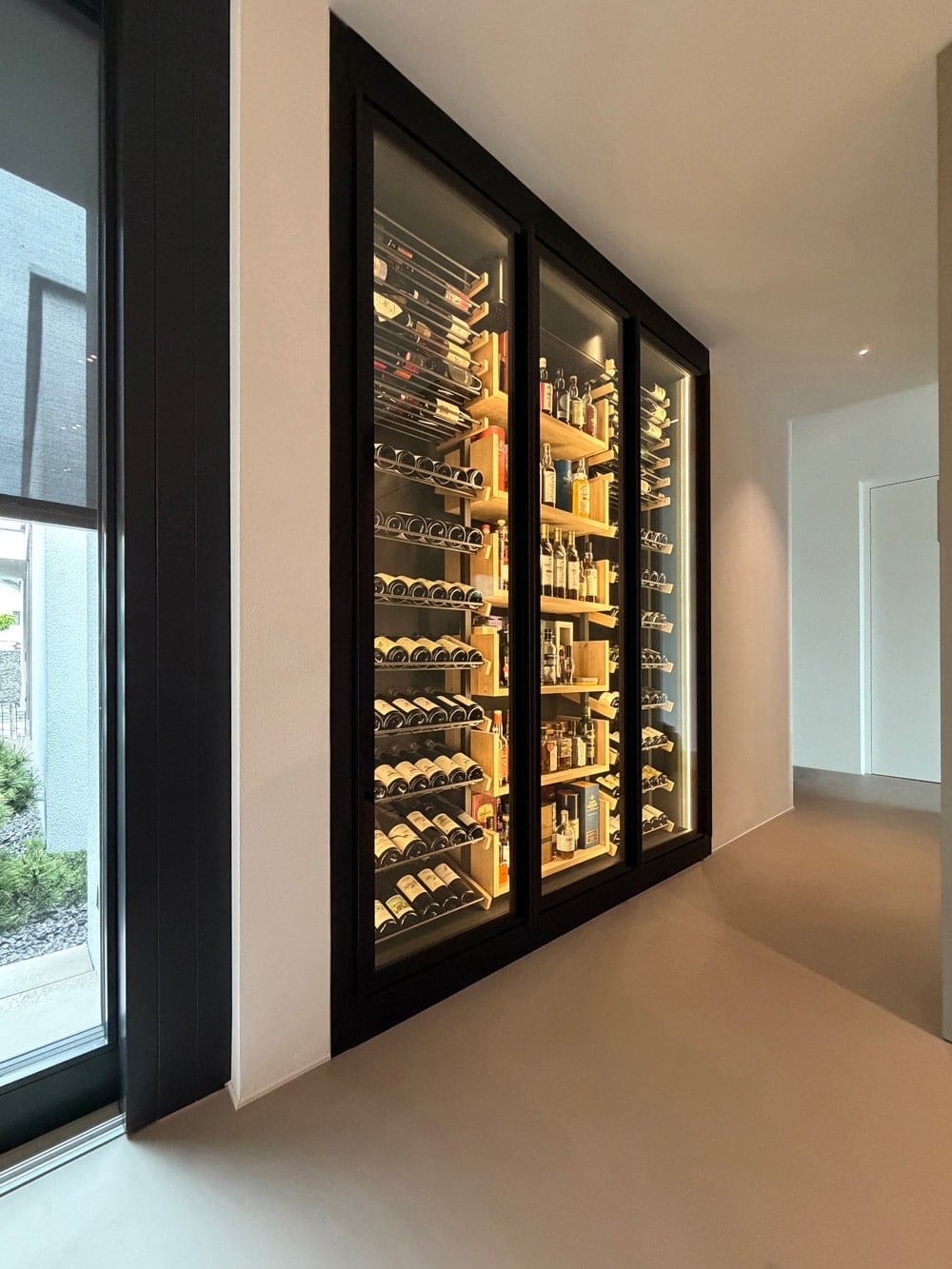 The Wine Square by Xi – an air-conditioned wine room with an open-plan kitchen