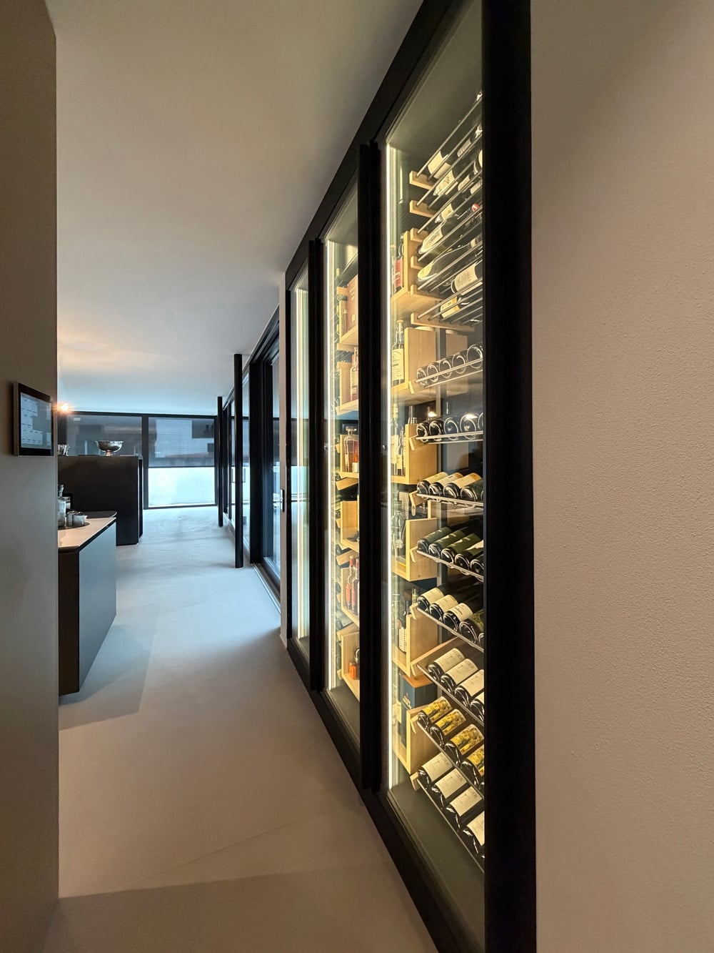 The Wine Square by Xi – an air-conditioned wine room with an open-plan kitchen