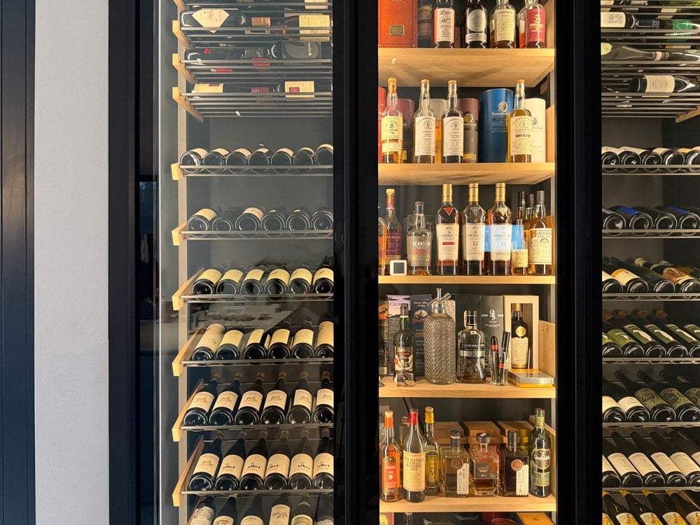 The Wine Square by Xi – an air-conditioned wine room with an open-plan kitchen