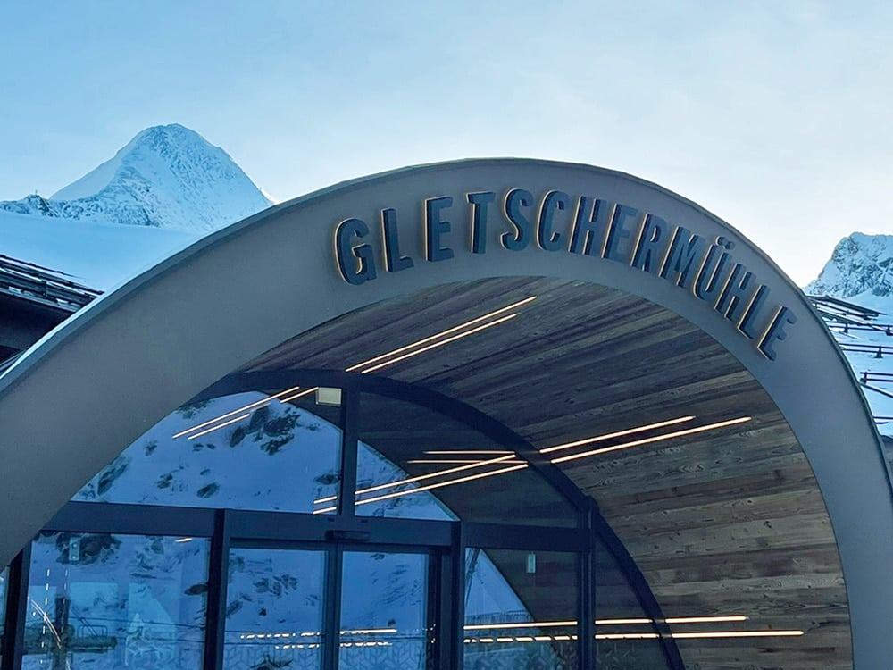 Eingang Restaurant Gletschermühle am Kitzsteinhorn