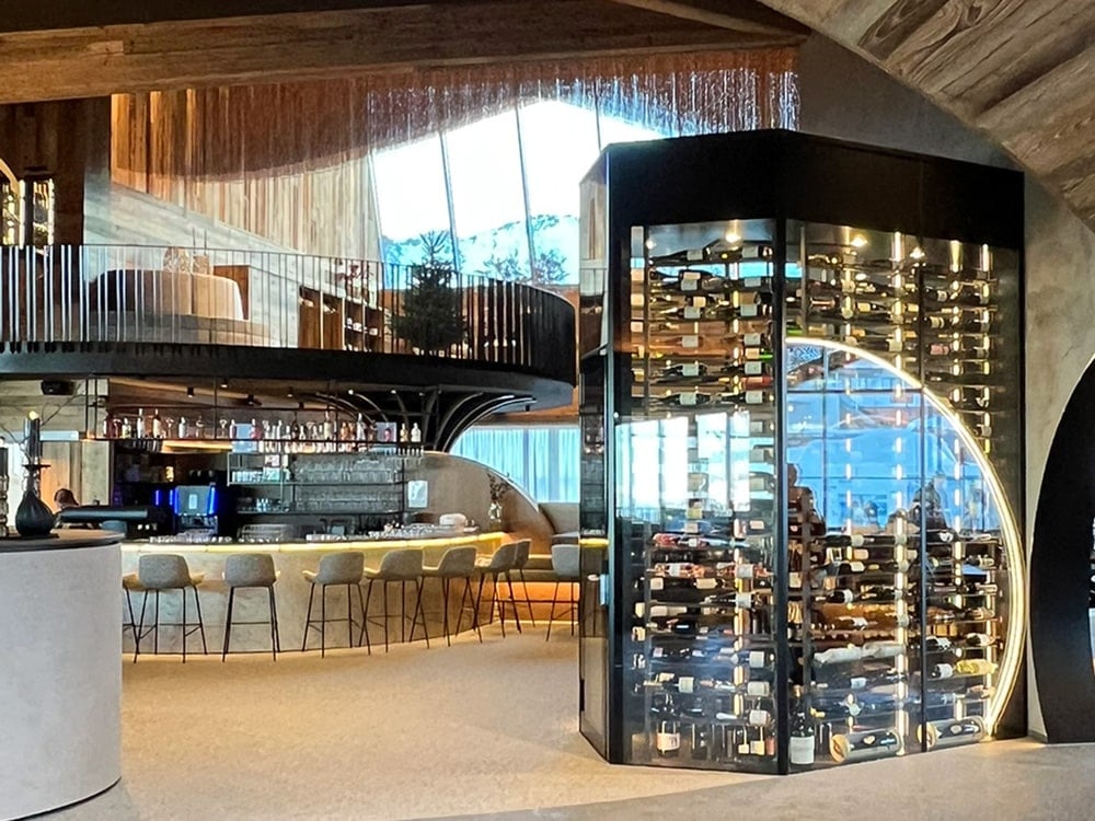 Klimatisierter Weinraum im Restaurant Gletschermühle am Kitzsteinhorn